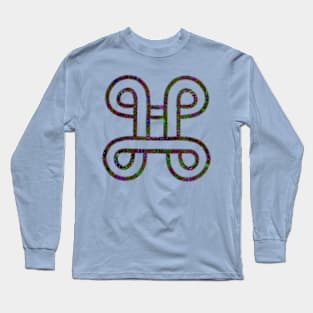 Adinkra symbol in pretty hues Long Sleeve T-Shirt